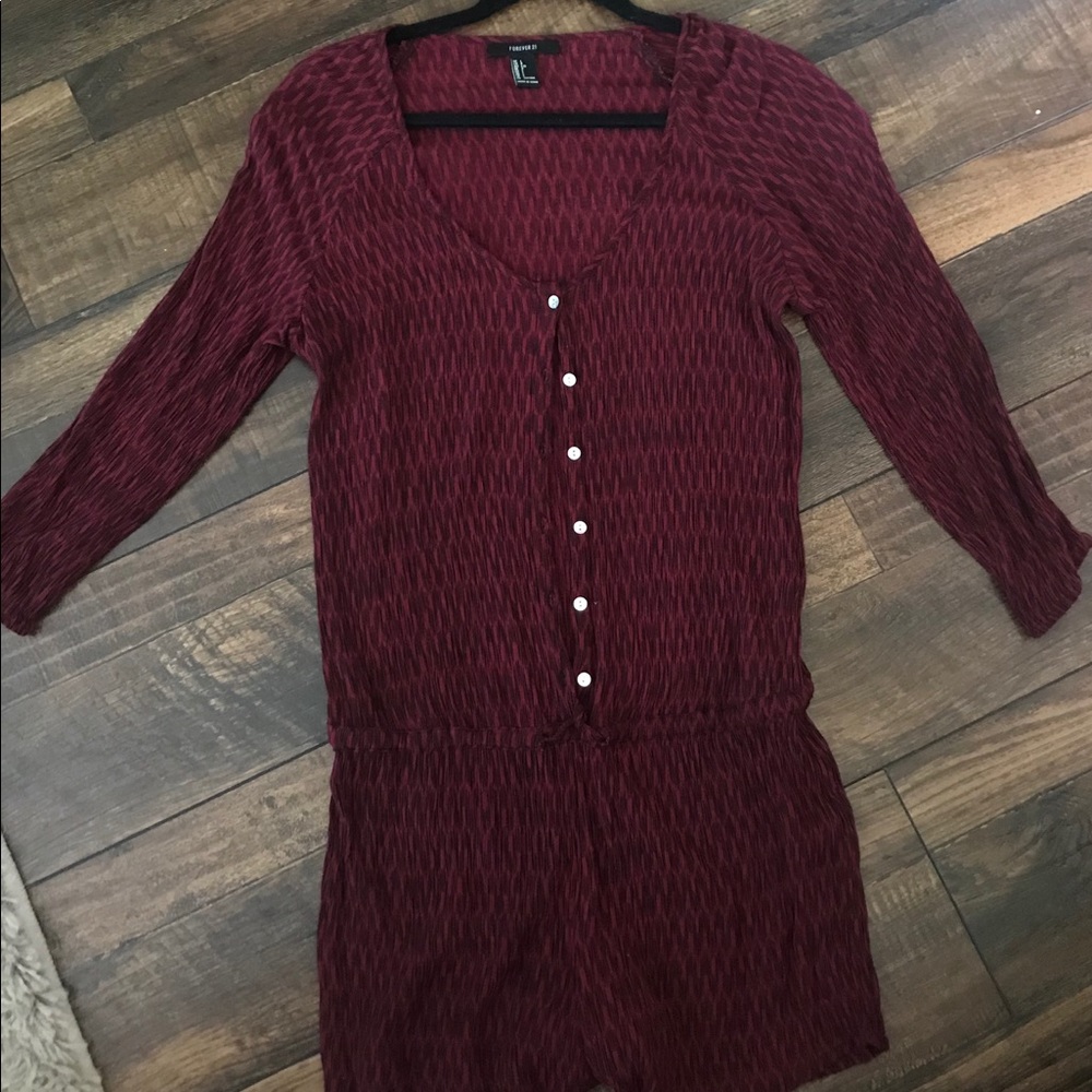 Forever 21 long sleeve Romper.